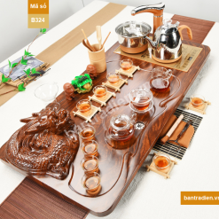 Bàn trà điện thông minh bằng gỗ B324