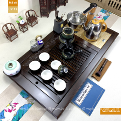 Bàn trà điện thông minh cao cấp gỗ mun L5111