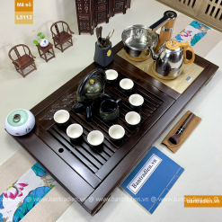 Bàn trà điện thông minh gỗ mun L5113
