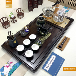 Bàn trà điện thông minh gỗ mun L5211
