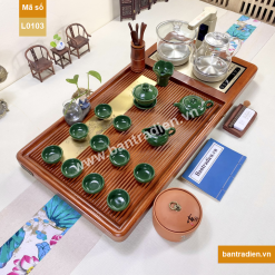 Bàn trà điện thông minh gỗ hương L0103