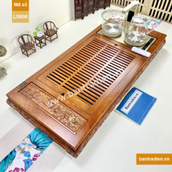 Bàn trà điện thông minh cao cấp gỗ hương L0900