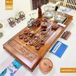 Bàn trà điện thông minh cao cấp gỗ hương L0902