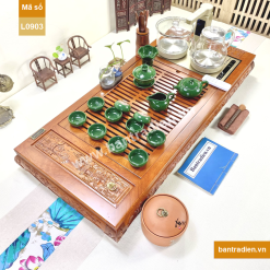 Bàn trà điện thông minh cao cấp gỗ hương L0903