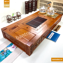 Bàn trà điện thông minh cao cấp gỗ hương L0800