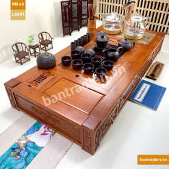 Bàn trà điện thông minh cao cấp gỗ hương L0801