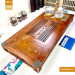 Bàn trà điện thông minh cao cấp gỗ hương L2500