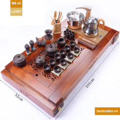 Bàn trà điện thông minh gỗ hương L2301