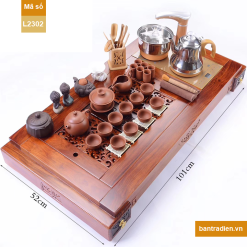 Bàn trà điện thông minh gỗ hương L2302