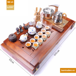 Bàn trà điện thông minh gỗ hương L2307