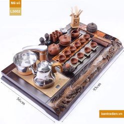 Bàn trà điện thông minh gỗ mun L5002
